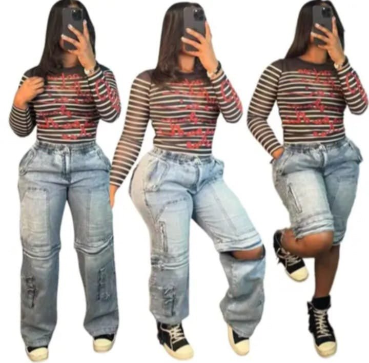 Denim Short Pants - Missy's Diamond Boutique