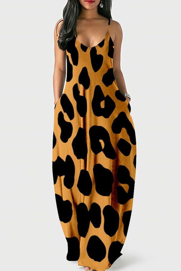 Brown Leopard Print Sundress - Missy's Diamond Boutique