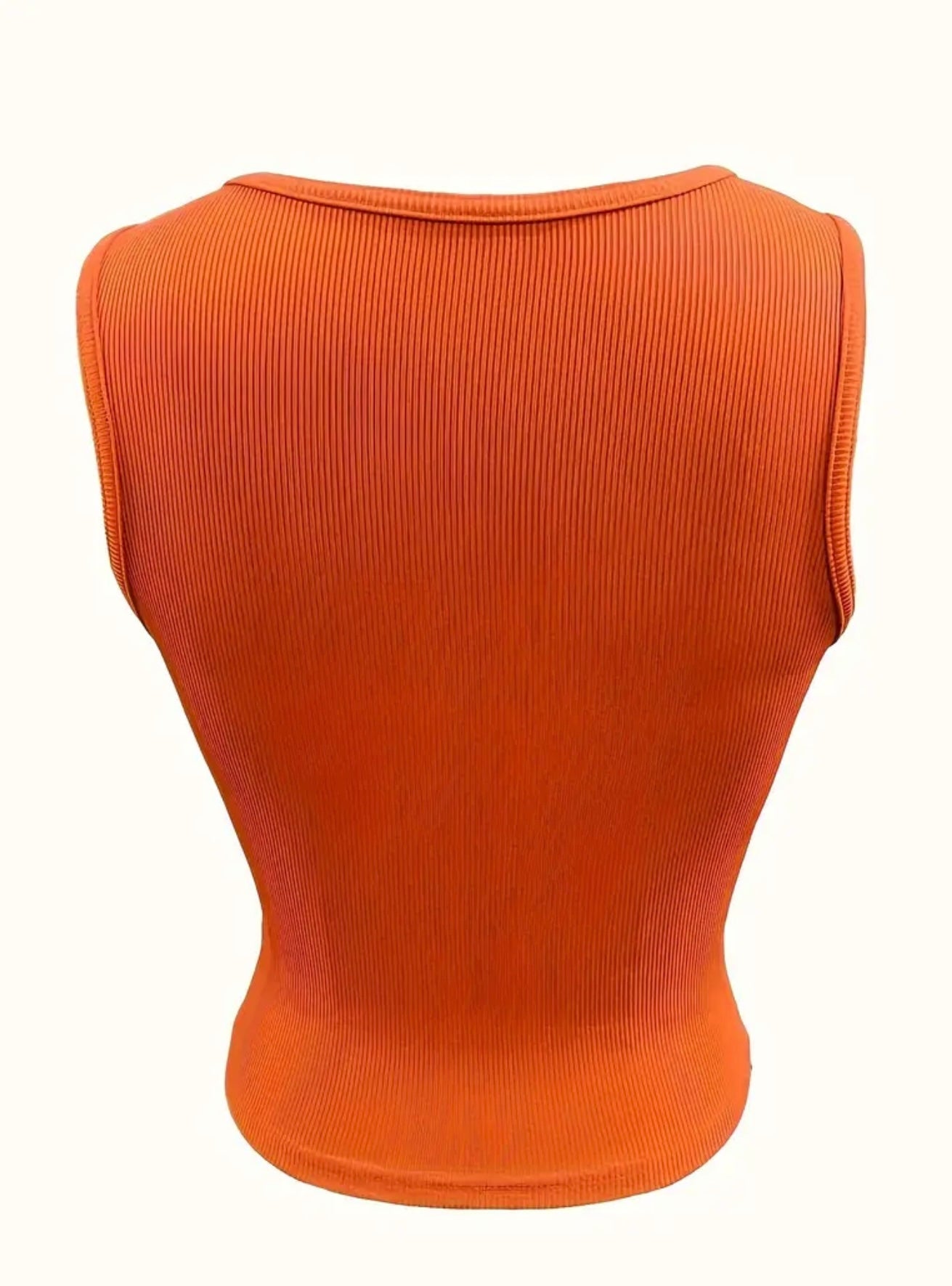 Casual Orange Tank Top - Missy's Diamond Boutique