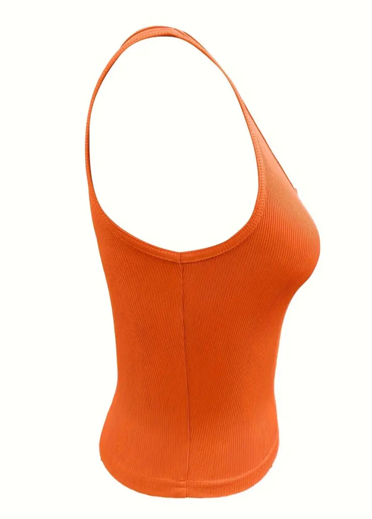 Casual Orange Tank Top - Missy's Diamond Boutique