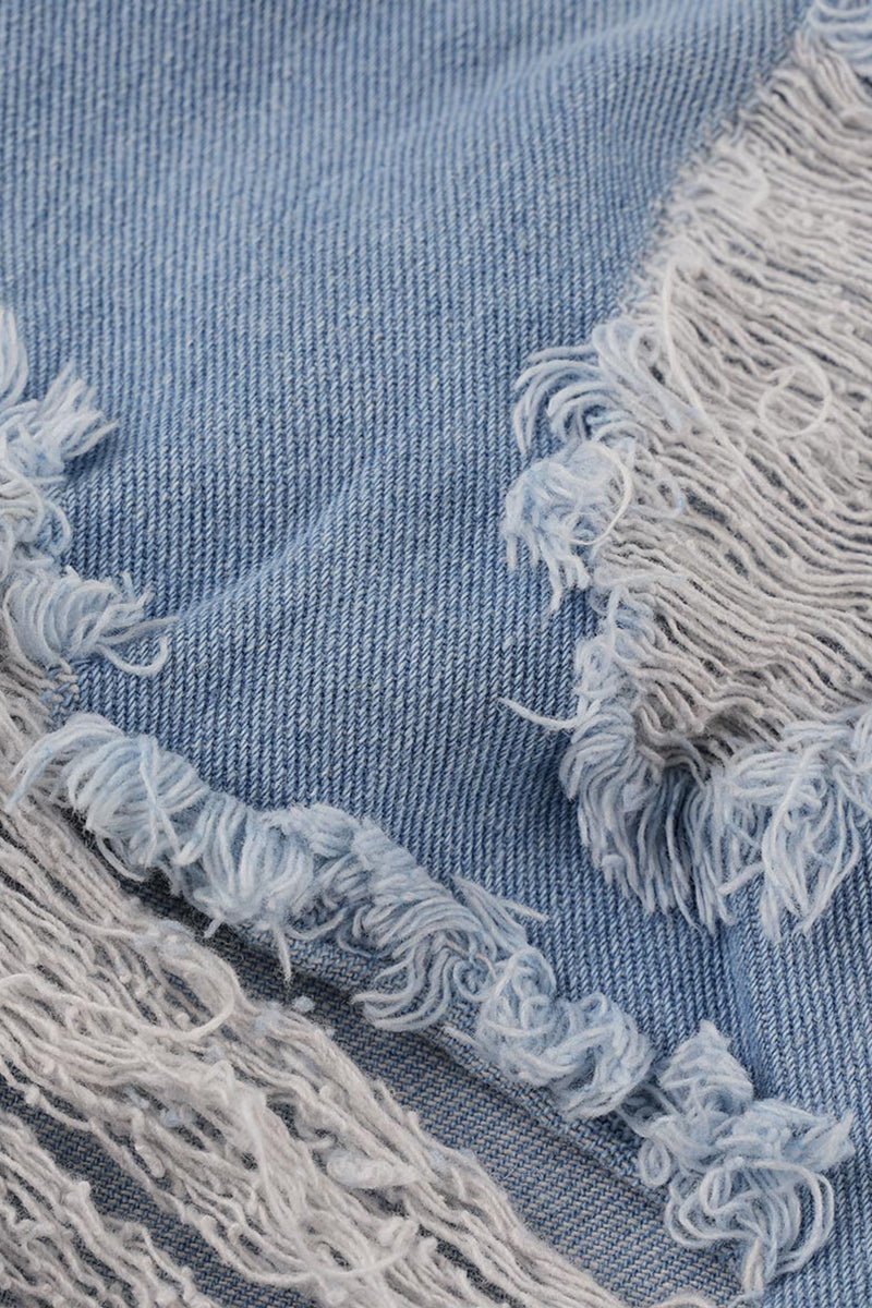 Double Sided Ripped Jeans - Missy's Diamond Boutique