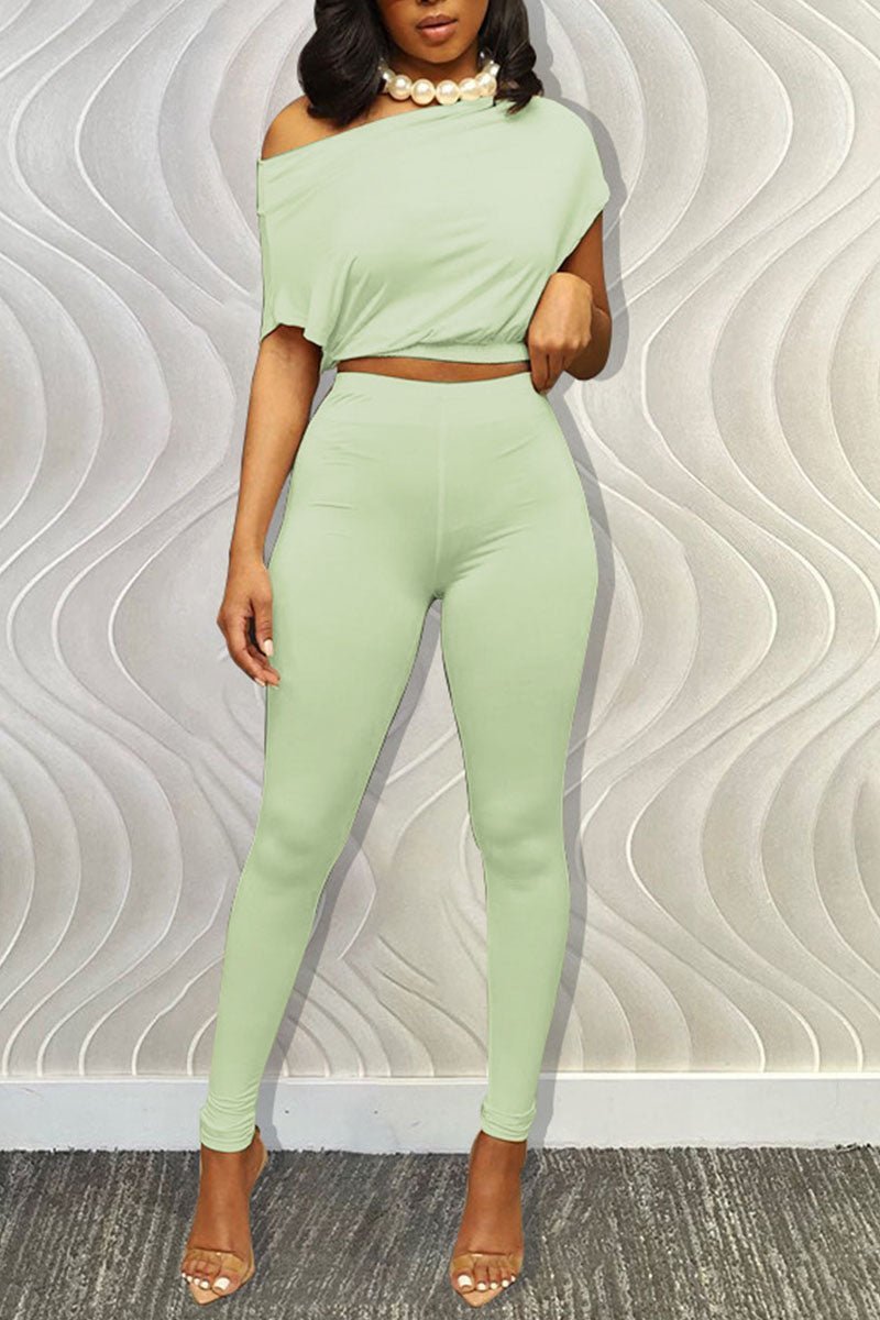 Off Shoulder Leggin Set - Missy's Diamond Boutique