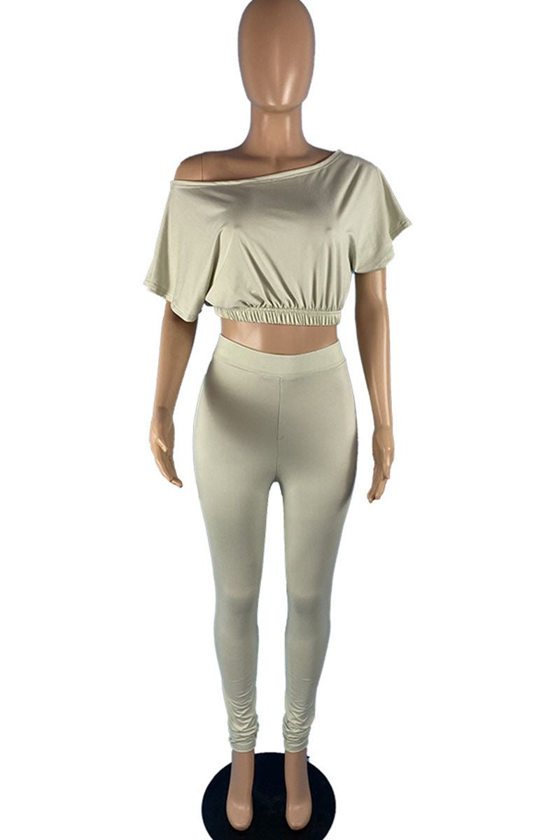 Off Shoulder Leggin Set - Missy's Diamond Boutique