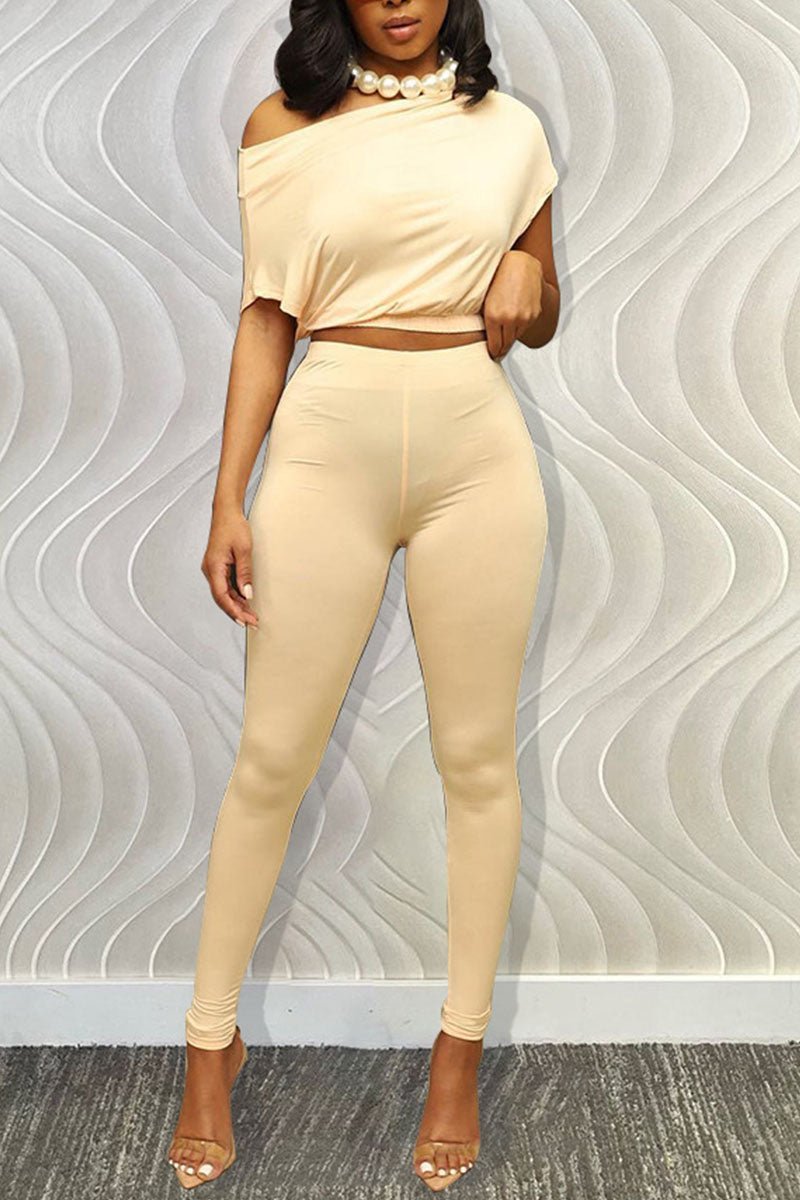 Off Shoulder Leggin Set - Missy's Diamond Boutique