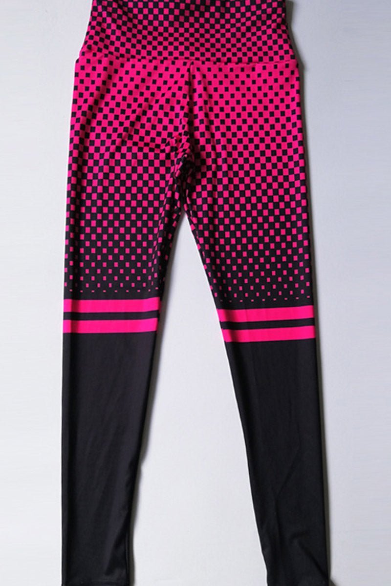 Pink/Black Leggins - Missy's Diamond Boutique