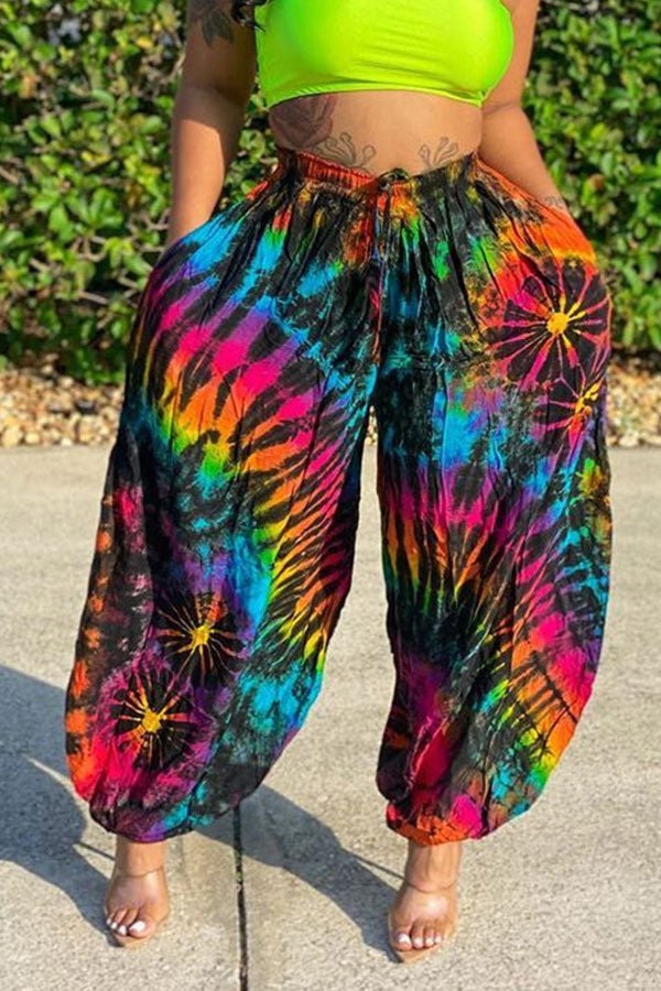 Rainbow Wide Leg Pants - Missy's Diamond Boutique