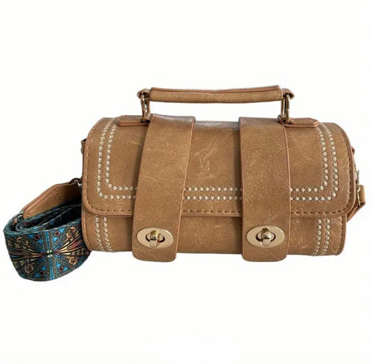 Retro Chic Faux Leather Crossbody - Missy's Diamond Boutique