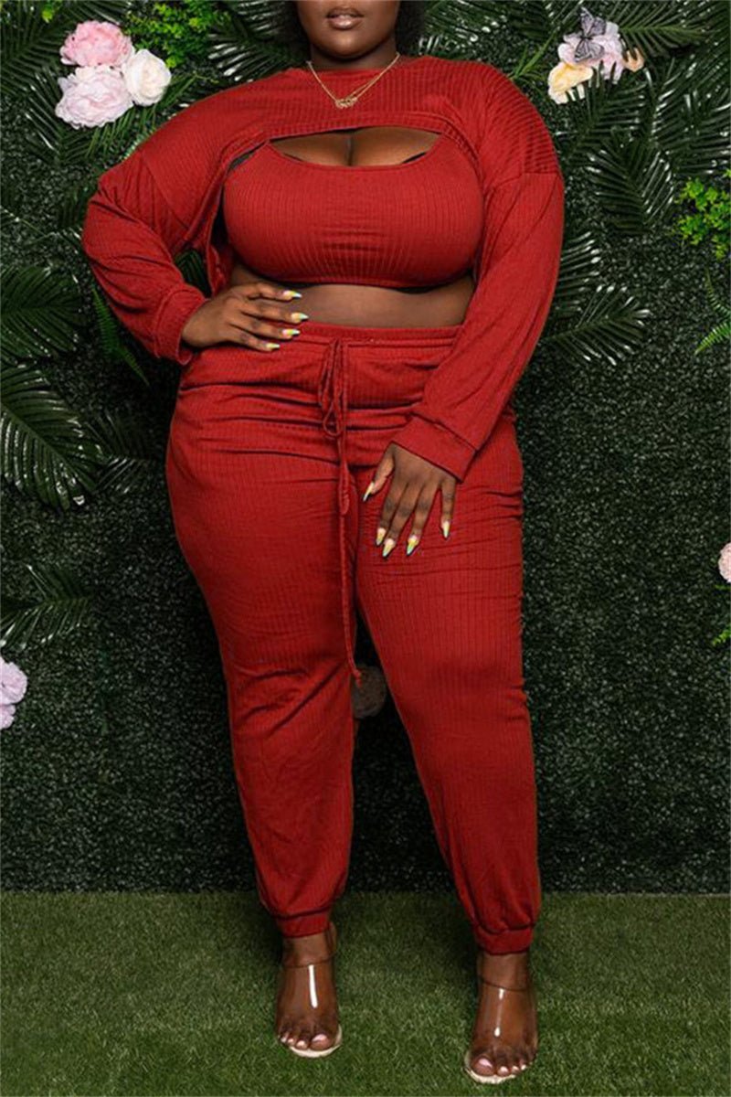 Sexy 3pc Thick Gurlz Pants Set - Missy's Diamond Boutique