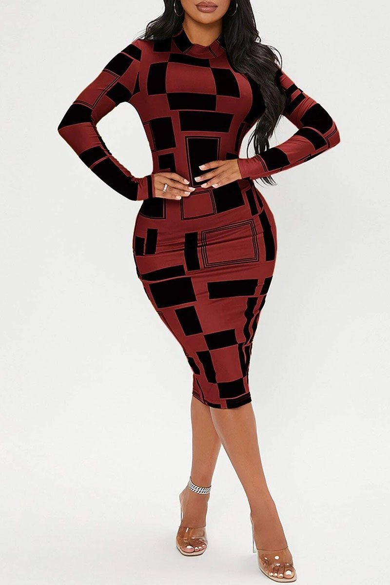 Sexy Colorblock Bodycon Dress - Missy's Diamond Boutique