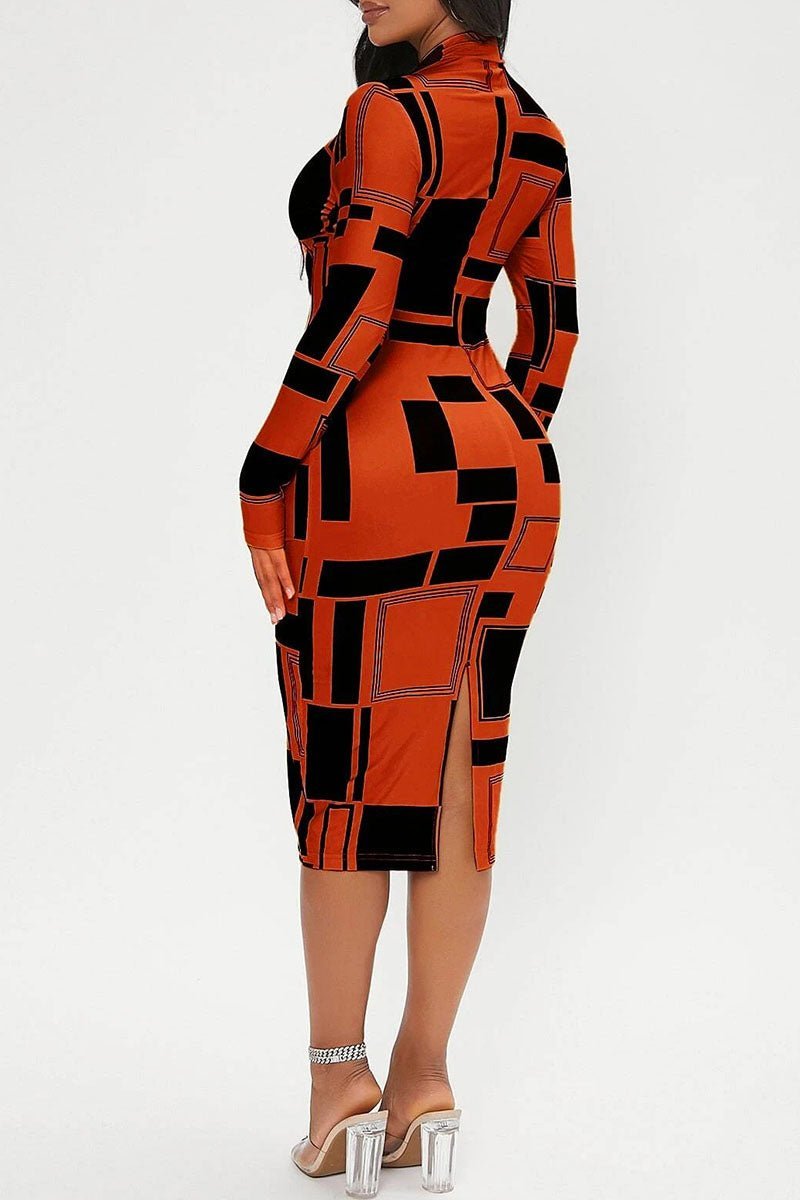 Sexy Colorblock Bodycon Dress - Missy's Diamond Boutique