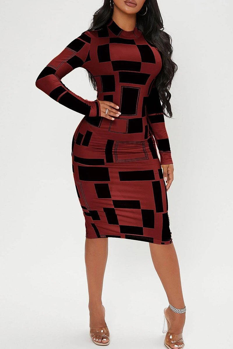 Sexy Colorblock Bodycon Dress - Missy's Diamond Boutique