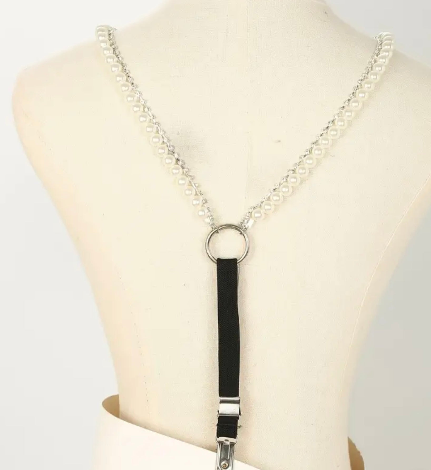 Sexy Pearl Suspenders - Missy's Diamond Boutique