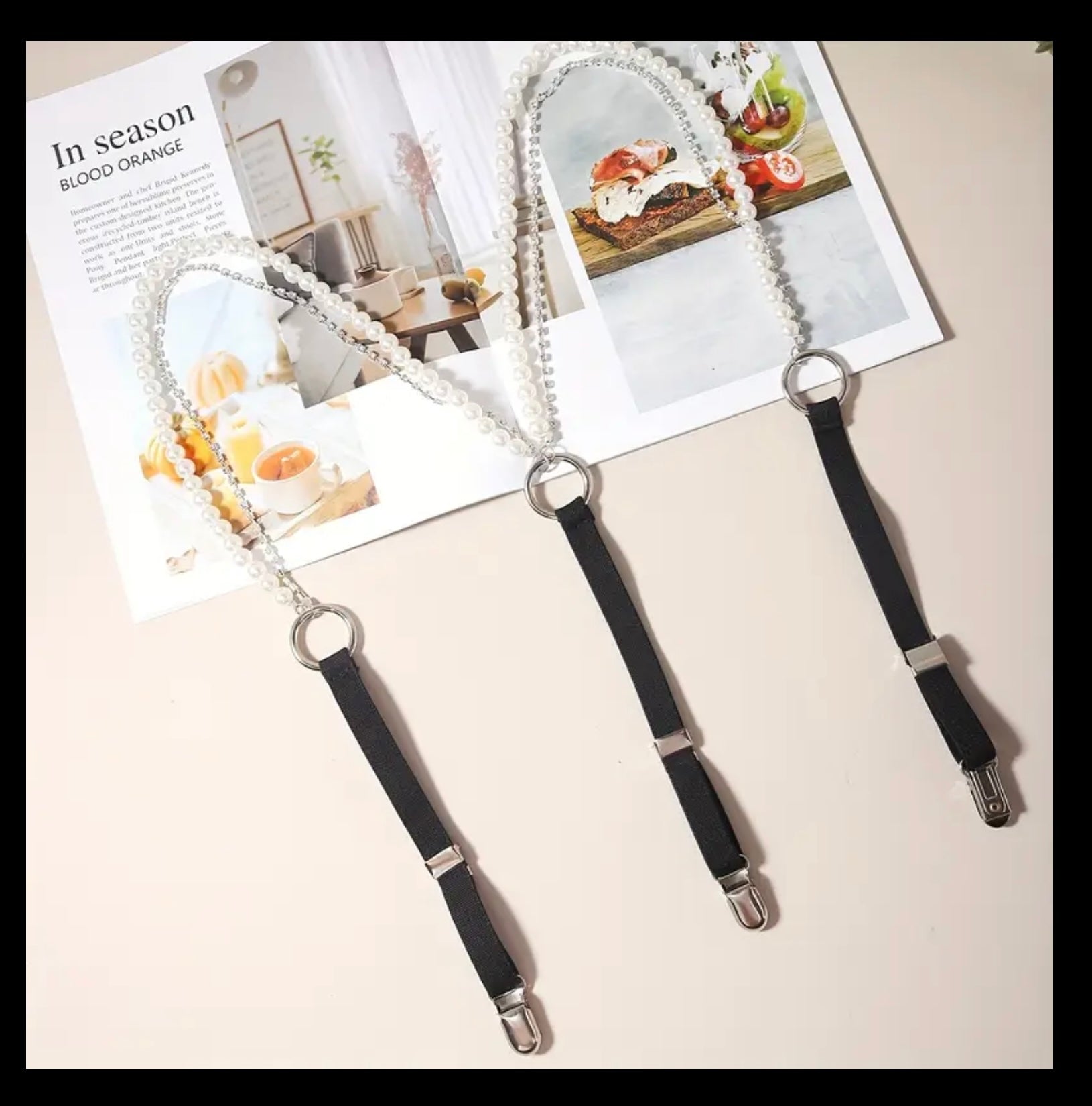 Sexy Pearl Suspenders - Missy's Diamond Boutique