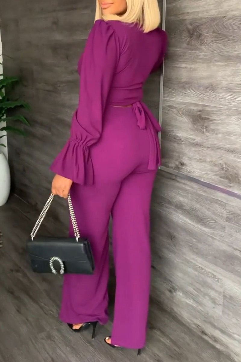 Sexy Wide Leg Pants Set - Missy's Diamond Boutique