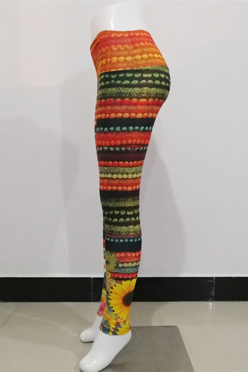 Stripe Multicolored Leggins - Missy's Diamond Boutique