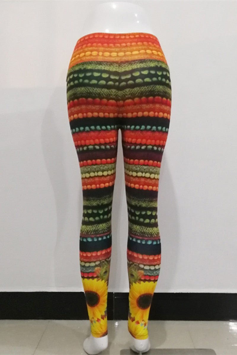 Stripe Multicolored Leggins - Missy's Diamond Boutique