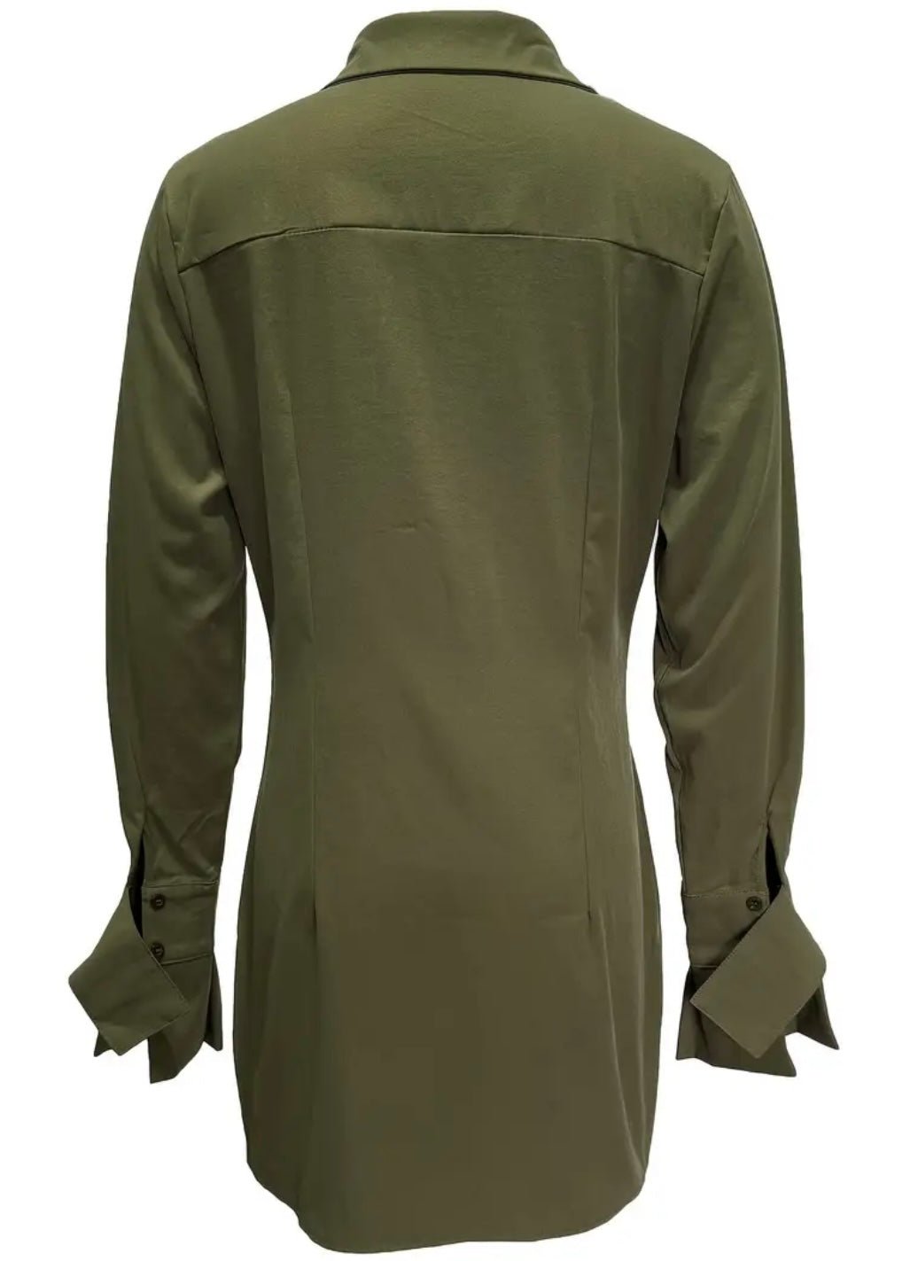 Stylish Long Sleeve Mini Shirt Dress - Missy's Diamond Boutique