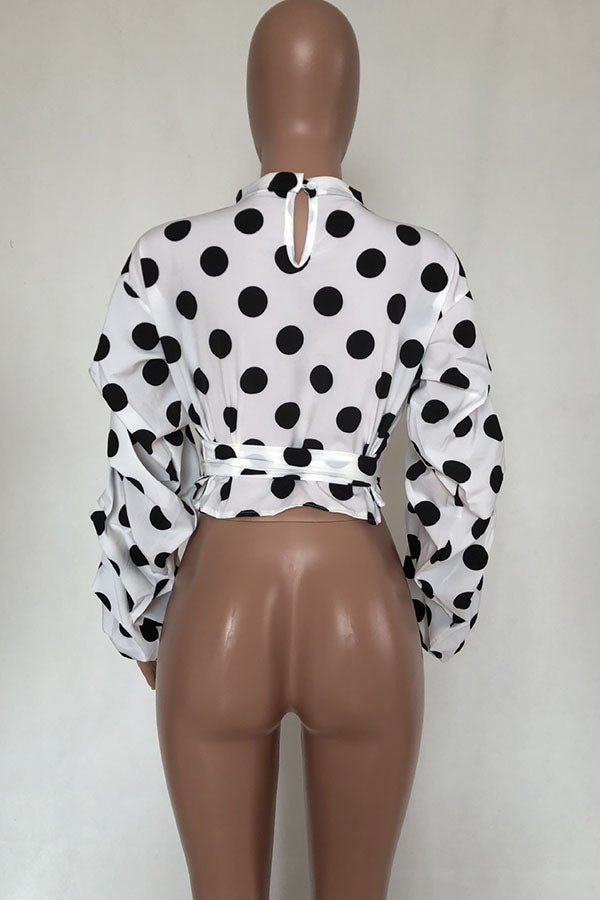 Thick Gurls White Polka Dot Blouse - Missy's Diamond Boutique