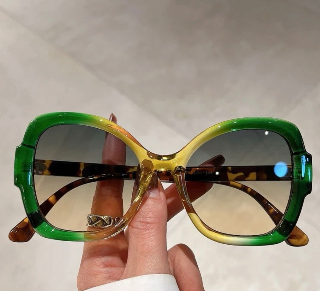 Yellow & Green Fashion Frames - Missy's Diamond Boutique